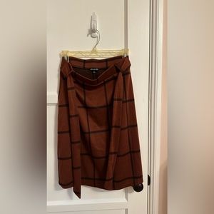 Brown Midi Small Skirt